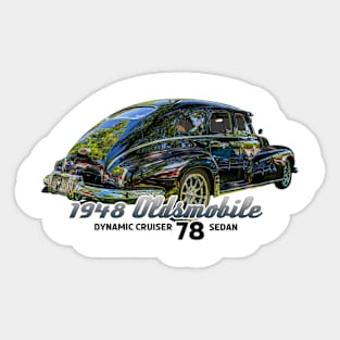 1948 Oldsmobile Dynamic Cruiser 78 Sedan Sticker